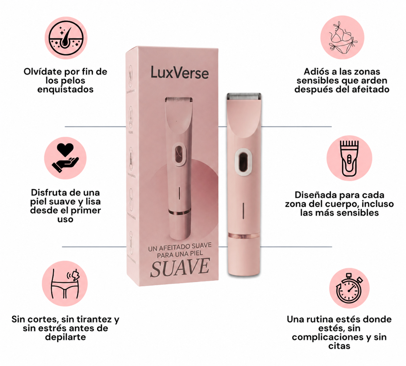 Depiladora doble cabezal LUX